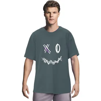 Търговия на едро Качествени Графичните 3D Бутер Тениски С Принтом Casual Oversize 210 gsm Plain С Ниски Рамо Унисекс От Доставчици на Мъжките Тениски 1