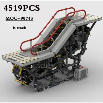 Мобилен ескалатор GBC Топка MOC-90743 Забавен механичен захранване 4519 бр. Строителни блокове, играчки, подаръци със собствените си ръце за рожден ден, коледа, Коледни подаръци