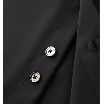 Мъжка риза, оборудвана гъвкав яка, еластична принт, марка дрехи, мъжки ризи с къс ръкав, памучни блузи копчета 066 4