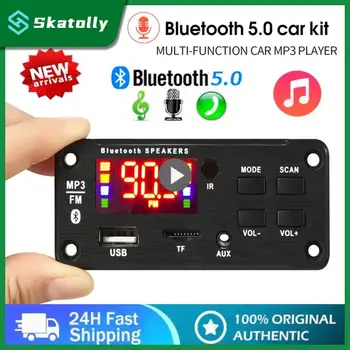 Безжична Bluetooth 5.0 MP3 WMA Такса Декодер на Автомобилни Аудио USB TF FM-Радио Модул Цветен Екран и MP3 Плейър С Дистанционно Управление 12V