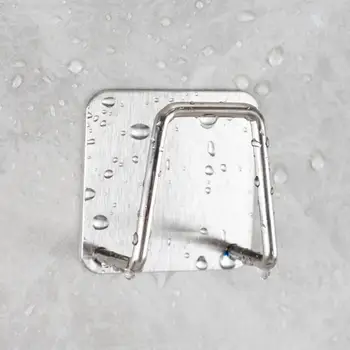 Титуляр кухненски Гъби Сливная кошница за мивка от неръждаема стомана, Четка за почистване на Куката за съхранение на Гъби Стенни Куки Домашен Органайзер 3
