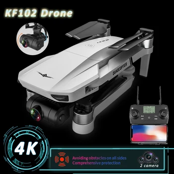 KF102MAX безпилотен самолет с Камера за 4K Професионален с HD камера 5G WiFi GPS 2 Оси Квадрокоптер със Защита От Разклащане, Бесщеточный Моторници Дрон