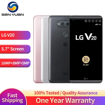 Отключени Оригинален Мобилен Телефон LG V20 4G LTE С 4 + GB 64 GB Android Смартфон 5,7 