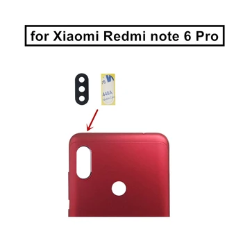 2 бр. за камерата Xiaomi Redmi note 6 Pro Задната Стъклена леща Задна камера за Подмяна на стъклени лещи Ремонт на резервни части с помощта на лепило