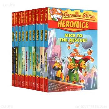 10 книги Джеронимо Стилтона, Херомиса, оригиналната книжка с картинки, която четат децата, роман, за младите хора, английски сборник с комикси