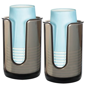 Пластмасов диспенсер за картонени чаши за еднократна употреба, стойка за съхранение на пластмасови чаши за изплакване на устата, диспенсер, поставка за чаши за баня