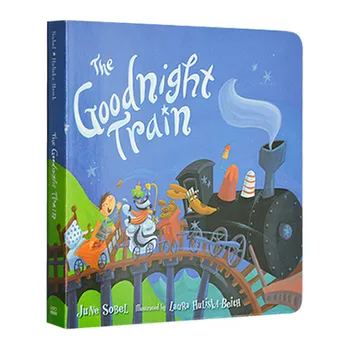 Влак Лека нощ, детски книжки за деца от 1, 2, 3 години, английска книжка с картинки 9780547718989