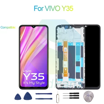 За VIVO Y35 Подмяна на екрана 2408 * 1080 за VIVO Y35 4G LCD сензорен дигитайзер