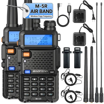 1/2 Baofeng M-5R Air Band Уоки Токи Полнодиапазонная Безжична Радио С Копирующей честота на Далечни разстояния VHF UHF UV-5R K5 Преносима Шунка Двустранно Радио