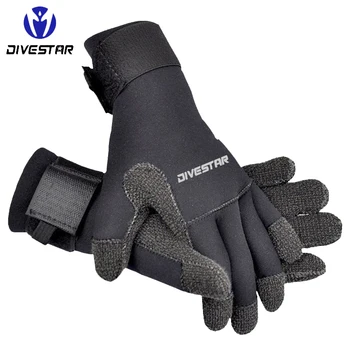 5 мм кевлар ръкавица за гмуркане, устойчиви на пробиване, за подводен риболов, топли ръкавици за гмуркане, сърф, Нескользящие Регулируеми ръкавици за гмуркане