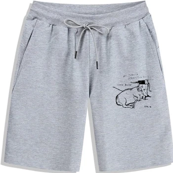ДЕЙВИД ХОКНИ - мъжки къси панталони с автограф от ръка (с участието на кучето му Литъл Будж) Shorts man