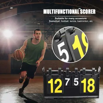 Многофункционално цифрово десктоп табло с водоустойчив двустранно конвертируеми табло за баскетболен мач с мек дизайн