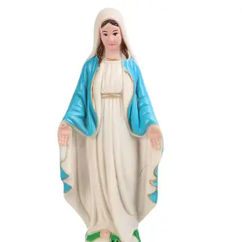 2/3/5 Фигурка на Пресвета Дева Мария, скулптура характер, украса статуи 10 см, синьо палто