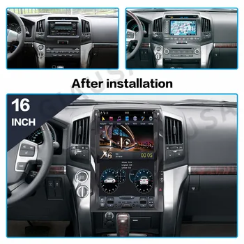 Android 12.0 Автомобилен Мултимедиен радио за Toyota Land Cruiser 200 LC200 2008-2015 Автомагнитола видео Tesla Екрана на GPS Навигация