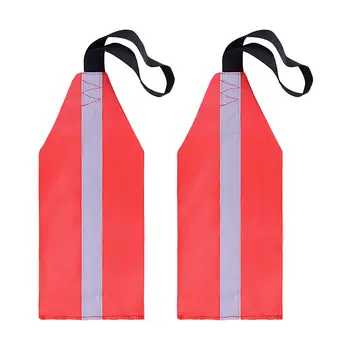 Флаг за сигурност каяк Лесен индикатор за повишено внимание при шофиране Предупредителни флагове за теглене на кану Знак за сигурност на товара, кану и Аксесоари