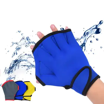 1 Чифт мъжки женски плувни ръкавици с перепонками, ръкавици за гмуркане, защита на ръцете, екипировка за гмуркане, риболов 0