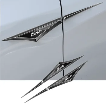 2 елемента Авто хромиран на промяна на размерите на Страничните врати на Острието Автомобилни стикери за Edge Escape Fiesta Mk7 Mk8 4 5 6 ST Аксесоари ST Line