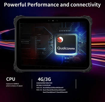 Оригинален G805 Здрав Android Tablet PC IP67 Qualcomm SDM632 8 