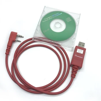 Оригинален USB кабел за програмиране, Преносима Радиостанция WOUXUN KG-UVD1P KG-UV6D KG-UV8D KG-UV899 KG-UV9D PLUS със Софтуер, кабел CD