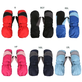 1 чифт здрави ски ръкавици за деца, Ветроупорен топли зимни ръкавици, зимни ръкавици