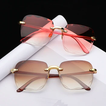 Цветни Прозрачни Слънчеви очила с UV400 без очила с квадратни рамки за жени Eyewear