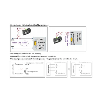 Нов 2-жичен генератор на сигнали ток 4-20 МА, монтирани на панела Генератор на контурите на ток, имитатор на висока точност от 4 до 20 MA 2
