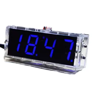 Led часовници DIY Комплект 4-цифрен дисплей Прозрачна защитна обвивка за Управление на осветлението е Идеално за любители на електроника 11 1