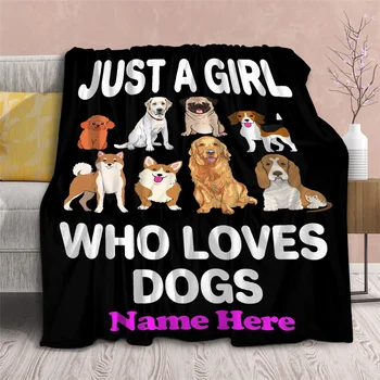 Мультяшное одеяло за кучета 3D Домашен любимец Кученце Фланелевое Одеяло за деца и възрастни-Леки Меки Завивки за легла Калъф за дивана 70x100 см