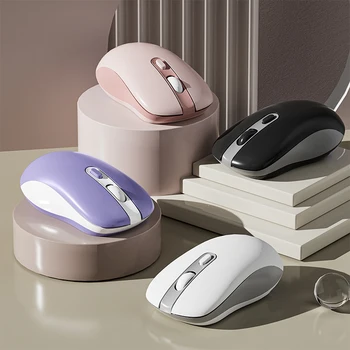 Безжична мишка Акумулаторна Bluetooth и 2.4 G Трехрежимная безжична мишка с 3 регулируеми DPI Оптична ергономична мишка за преносими КОМПЮТРИ iPad