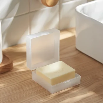 Водоустойчив с уплотнителем за капак и гъба Преносима креативната кутия за сапун от прозрачна пластмаса за баня за пътници се продава Добре