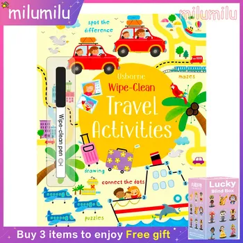 MiluMilu Usborne Избършете Clean За пътуване, за Награда-книжка за оцветяване по английски език с картинки за деца