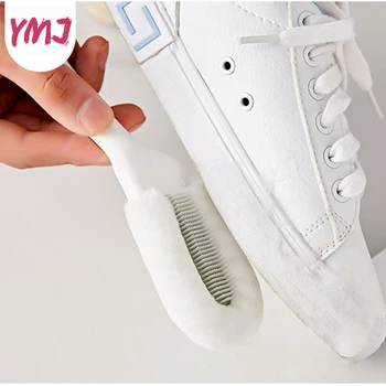 Спондж Силиконовата Четка За обувки С Меки косми Не Уврежда повърхността на Полиране на Обувки, Инструменти За почистване на Бели обувки Маратонки