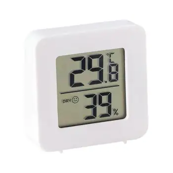 LCD дигитален термометър, Влагомер Електронен измерител на температурата и влажността в помещението, сензор за влажност на въздуха, метеорологичната станция за дома