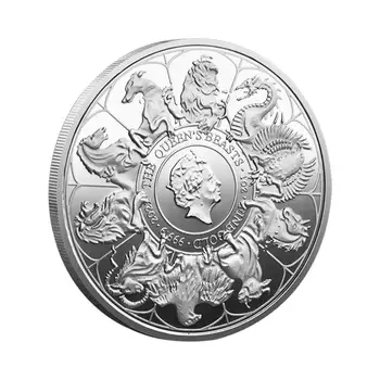 Монети Кралица в ретро стил, Платинена монета на кралицата на Великобритания Елизабет II, оригинални британски монети В чест на кралицата на Англия