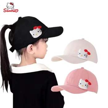 Аниме-периферия Hello Kitty, бейзболна шапка с хубав модел на Kawai, Дишаща шапка, творчески козирка, празничен подарък на Едро