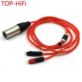 Висок клас Hi-Fi 2.5/3.5/4.4 мм балансиран монокристален меден кабел за слушалки UPOCC за обновяване на HD251 HD650 HD600 HD580 HD525 hd660