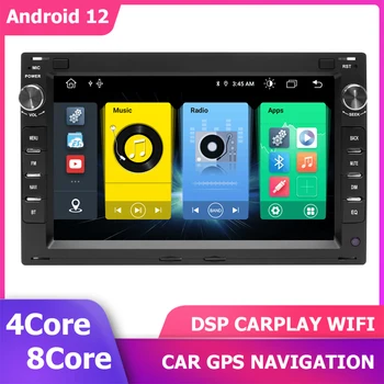 7-Инчов Автомобилен GPS-плеър на Android 12 За VW Passatt B5 polo Golf 4 Multivan Sharan CARPLAY Стерео Мултимедийна Навигационна 2 Din Радио