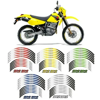 За Suzuki DRZ250 DRZ 250 2001-2007 Висококачествени Мотоциклетни Етикети Mheel Водоустойчив Светлоотразителни Стикери Ивица По Ободу 0