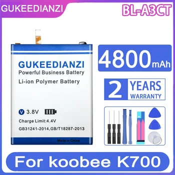 Преносимото батерия GUKEEDIANZI BL-A3CT 4800mAh за батерии на мобилни телефони koobee K700 BLA3CT 0