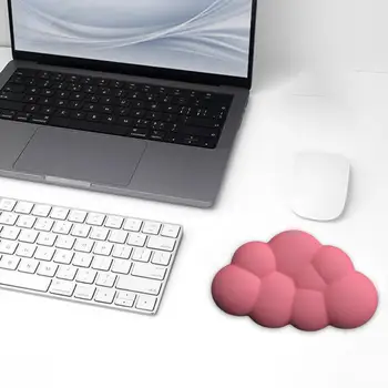 Мека подложка за мишка от пяна с памет ефект, ергономична тампон върху китката Cloud, нескользящая силиконова подкрепа за облекчаване на болката при офис работа, компютърни игри 2