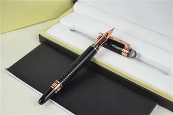 Дръжка нов стил на Популярна марка известна луксозна дизайнерска химикалка писалка офис бизнес висококачествена и здрава маркова писалка с черно мастило с кутия