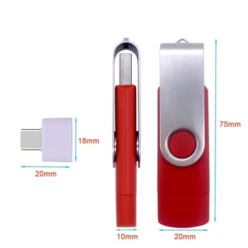 Флаш памет USB 2.0 Смартфон OTG 4 GB 8 GB 16 GB 32 GB 64 GB Карта 3 в 1 Usb Memory Stick Флаш памет (повече от 10 бр. Безплатни лого) 4