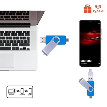 Флаш памет USB 2.0 Смартфон OTG 4 GB 8 GB 16 GB 32 GB 64 GB Карта 3 в 1 Usb Memory Stick Флаш памет (повече от 10 бр. Безплатни лого) 5