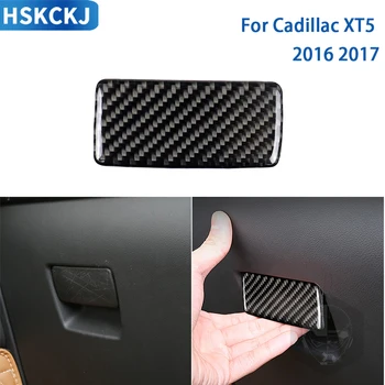 За Cadillac XT5 2016 2017 аксесоари от въглеродни влакна за интериора на колата дръжка за по-жабка довършителни стикер за декорация