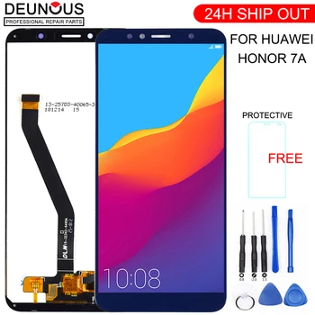 Нов за Huawei Honor 7A 5,7-инчов LCD дисплей Huawei Honor 7A AUM-l29 AUM-L41 ATU-L11 сензорен екран Дигитайзер В събирането на Рамката
