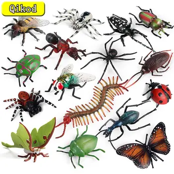 Реалистична имитация на Насекоми, Играчки, фигурки на животни, Пеперуди, Мравки, Паяци, Пчела, фигурки, играчки подарък за деца