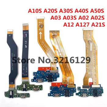 НОВ USB Порт За Зареждане на Док Конектор Основната Дънна Платка Гъвкав Кабел За Samsung Galaxy A10S A20S A30S A50S A70S A21S A12