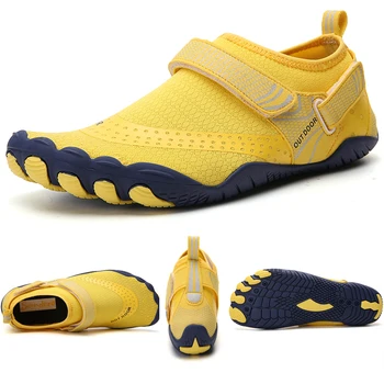 Унисекс; Водоустойчив обувки за плуване; мъжки улични плажни сандали на бос; водна обувки за плуване нагоре по веригата; нескользящие маратонки за гмуркане в река и море; по-големи размери 0