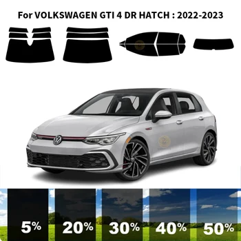 Предварително Обработена нанокерамика car UV Window Tint Kit Автомобили Прозорец Филм За VOLKSWAGEN GTI 4 DR HATCH 2022-2023 0
