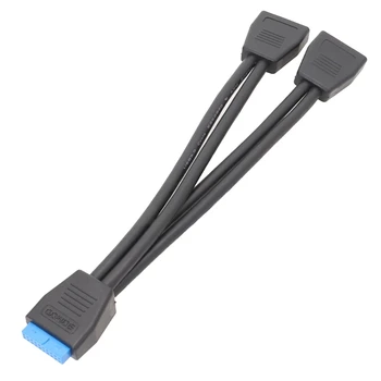 Удлинительный кабел USB-конектор, 19/20-пинов удлинительный адаптер с разветвлением от 1 до 2 Y